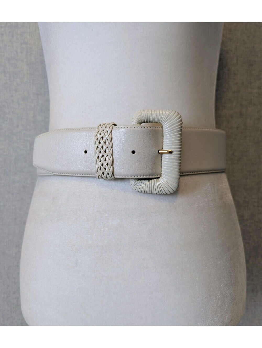 Vintage 90s Liz Claiborne wide leather statement belt